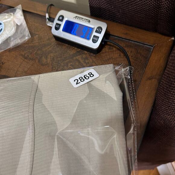 Willi Smith Pants Womens 8 Tan Tapered Capri Wide Leg Cotton Summer Vacation NEW - Picture 10 of 10